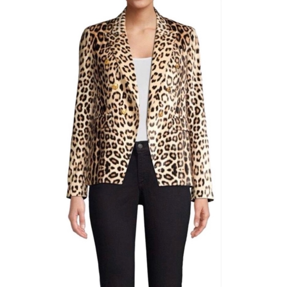 Generation Love ~ Leopard blazer with gold buttons